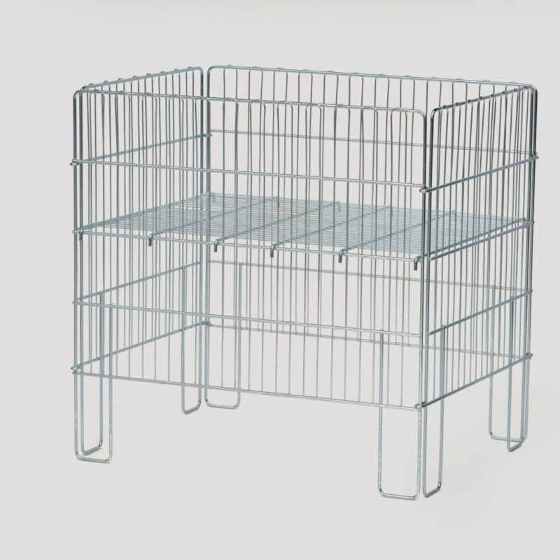 Contenitori in filo metallico