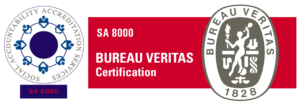 BV Certification Mark - SAAS Accreditation Mark for SA 8000